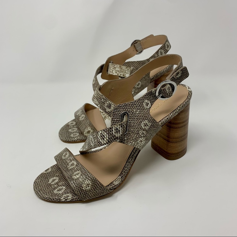 Via Spiga Hyria Strappy Slingback Heels Shoes Women Size 8 1/2 M